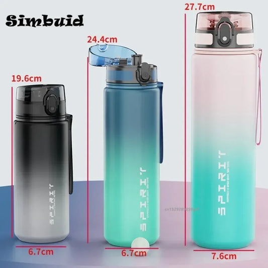 500ml/650ml/1L Large Capacity Sports Water Bottle
