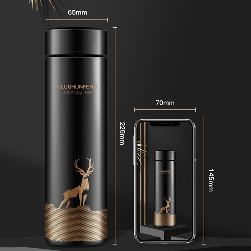 500ML Thermos Vacuum Flasks (Temperature Display) Stainless Steel