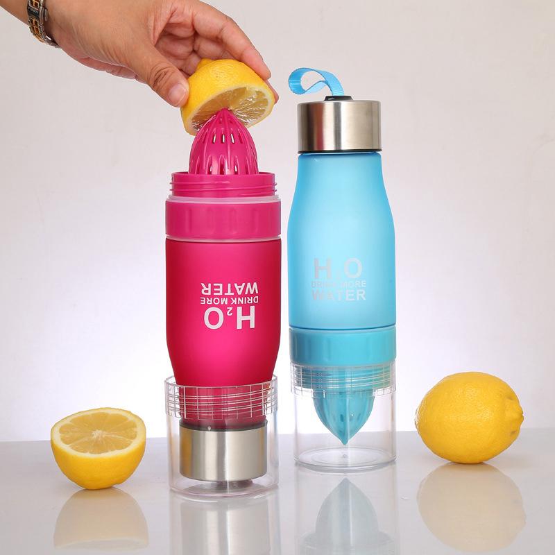 650ml Lemon Water Bottle (Multi Color)